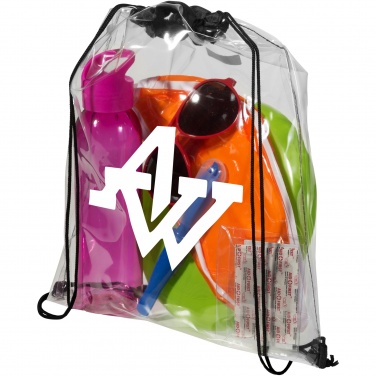 Logotrade promotional gift image of: Lancaster transparent drawstring bag 5L