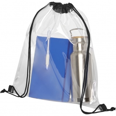 Logotrade promotional gift picture of: Lancaster transparent drawstring bag 5L