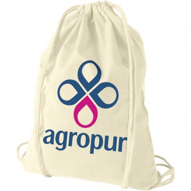 Logotrade promotional giveaway image of: Oregon 100 g/m² cotton drawstring bag 5L