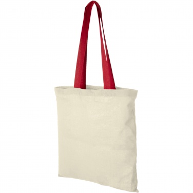 Logo trade promotional giveaways picture of: Nevada 100 g/m² cotton tote bag coloured handles 7L