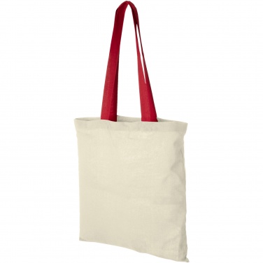 Logo trade promotional giveaway photo of: Nevada 100 g/m² cotton tote bag coloured handles 7L