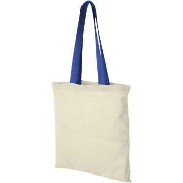 Logo trade promotional merchandise picture of: Nevada 100 g/m² cotton tote bag coloured handles 7L