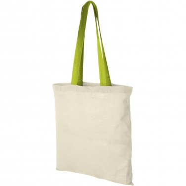 Logotrade promotional giveaway image of: Nevada 100 g/m² cotton tote bag coloured handles 7L