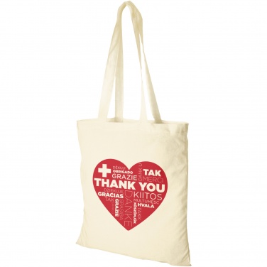 Logo trade promotional merchandise image of: Madras 140 g/m² cotton tote bag 7L