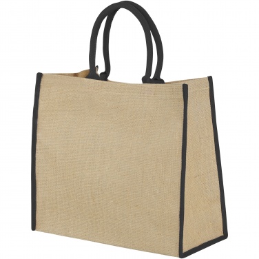 Logotrade corporate gifts photo of: Harry coloured edge jute tote bag 25L