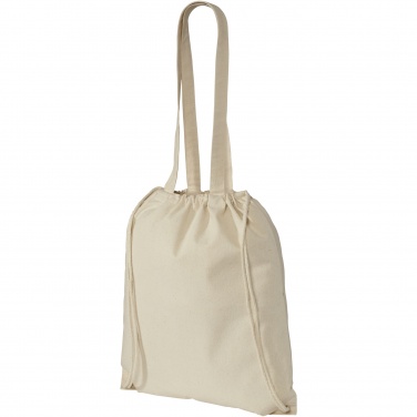 Logo trade promotional gift photo of: Eliza 240 g/m² cotton drawstring bag 6L