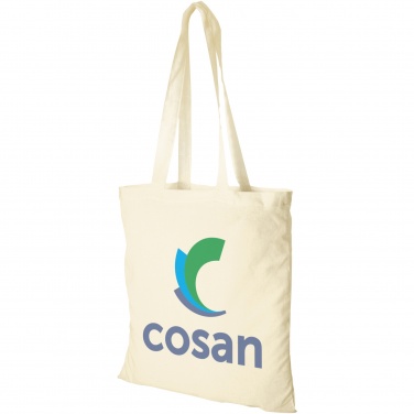 Logo trade promotional giveaways image of: Peru 180 g/m² cotton tote bag 7L