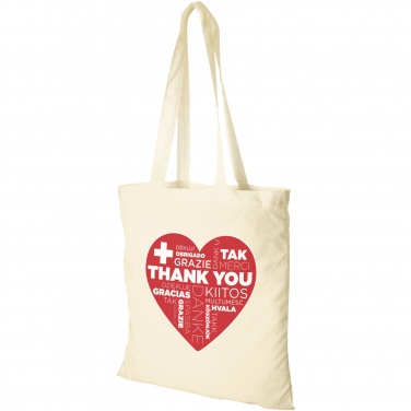 Logo trade promotional products image of: Peru 180 g/m² cotton tote bag 7L