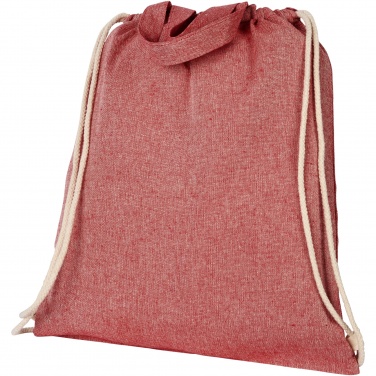 Logo trade promotional merchandise image of: Pheebs 150 g/m² recycled drawstring bag 6L