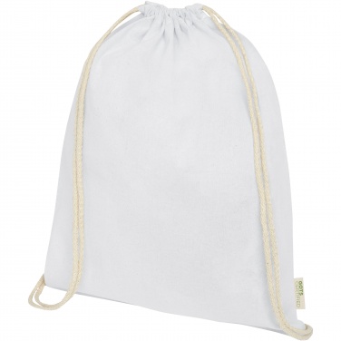 Logotrade advertising product picture of: Orissa 100 g/m² organic cotton drawstring bag 5L