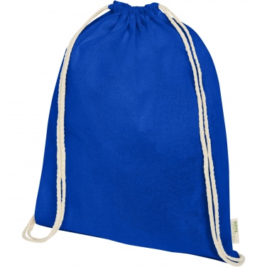 Logotrade promotional items photo of: Orissa 100 g/m² organic cotton drawstring bag 5L