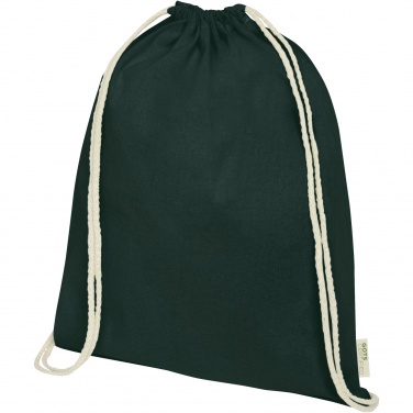 Logo trade promotional items image of: Orissa 100 g/m² organic cotton drawstring bag 5L