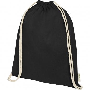 Logotrade promotional giveaway picture of: Orissa 100 g/m² organic cotton drawstring bag 5L