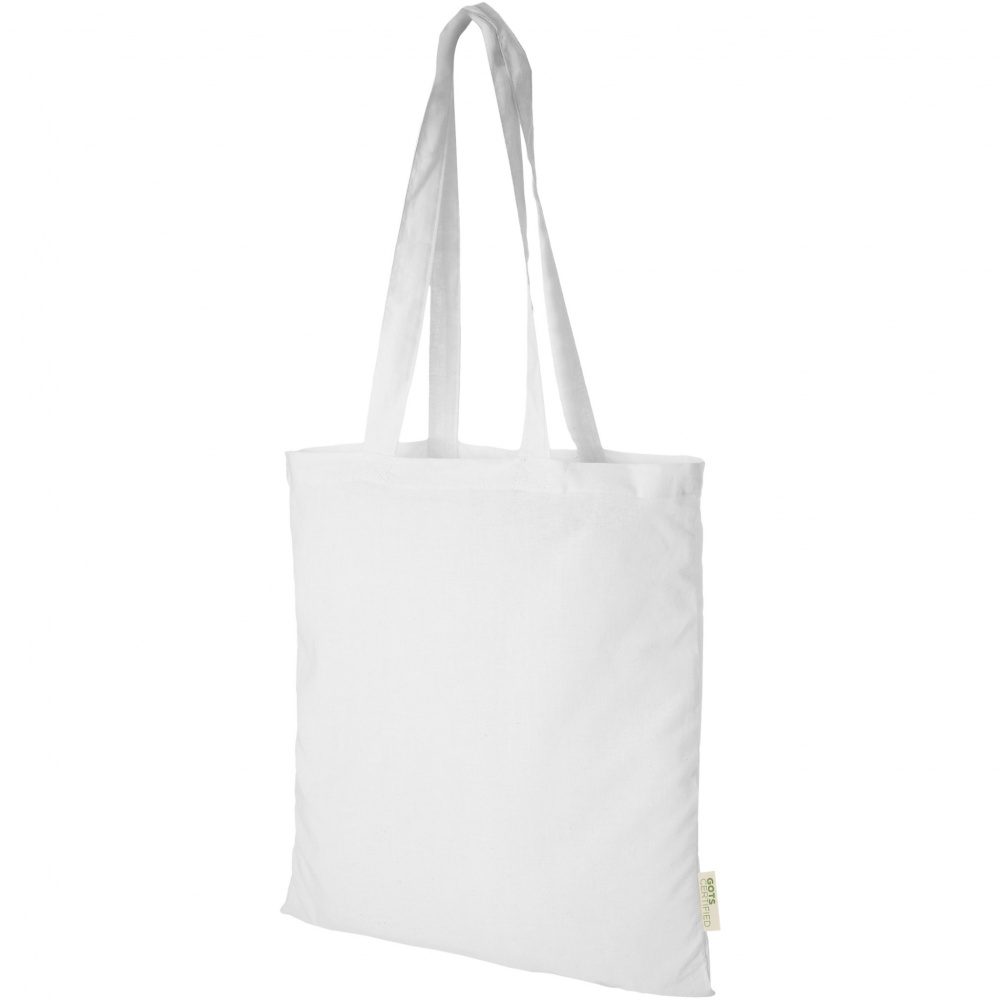 Logotrade promotional giveaway image of: Orissa 100 g/m² organic cotton tote bag 7L