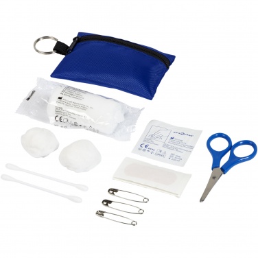 Logo trade promotional merchandise image of: Valdemar 16-piece first aid keyring pouch