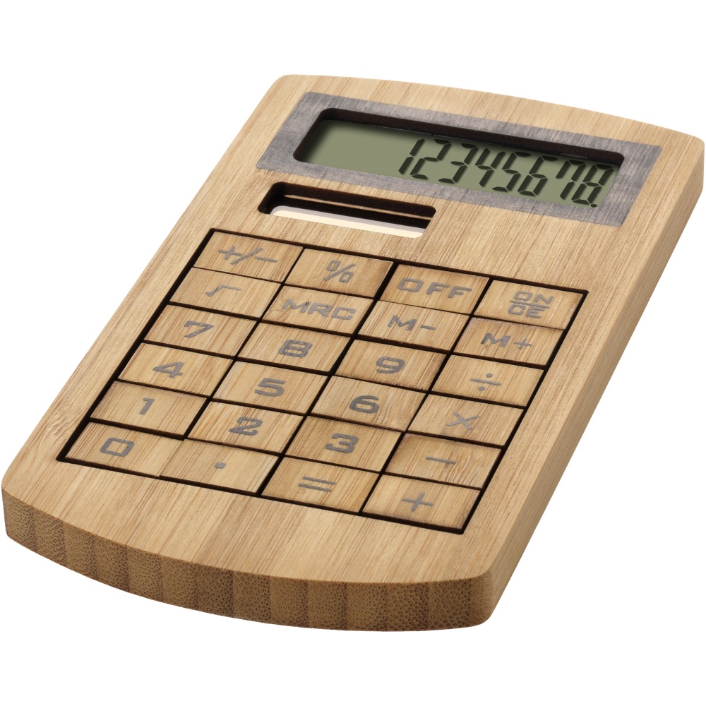 Logotrade promotional gift image of: Eugene calculator made of bamboo