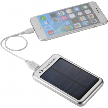 Logo trade promotional gift photo of: Bask 4000 mAh solar power bank