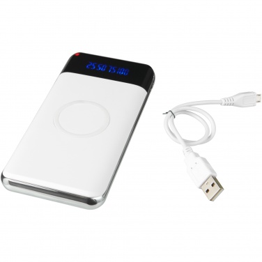 Logo trade promotional giveaways image of: Constant 10.000 mAh wireless power bank with LED