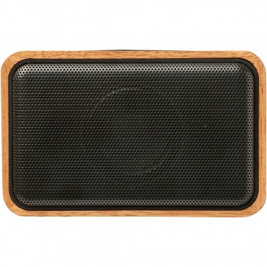 Logotrade corporate gift image of: Wooden 3W speaker with wireless charging pad