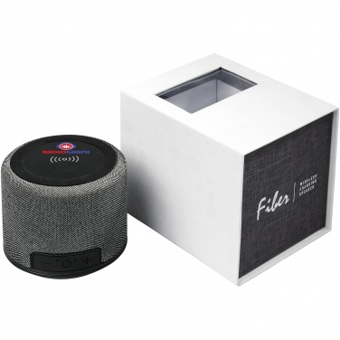 Logotrade promotional gift image of: Fiber 3W wireless charging Bluetooth® speaker