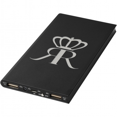 Logo trade promotional merchandise image of: Plate 8000 mAh aluminium power bank