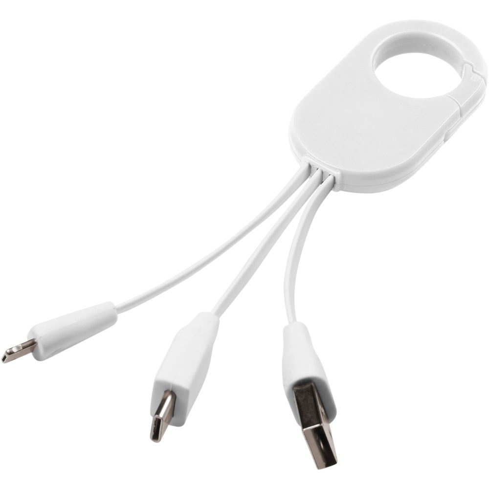 Logo trade promotional products image of: Troop 3-in-1 charging cable