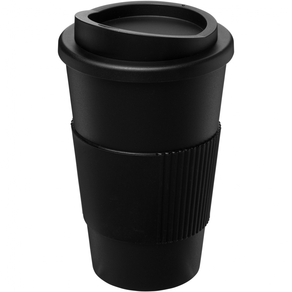 Logo trade advertising product photo of: Americano® 350 ml insulated tumbler with grip