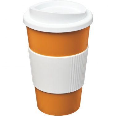 Logo trade promotional merchandise image of: Americano® 350 ml insulated tumbler with grip