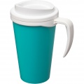 Americano® Grande 350 ml insulated mug, Aqua blue / White