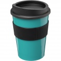 Americano® Medio 300 ml tumbler with grip, Aqua blue / Solid black