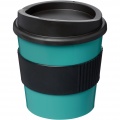 Americano® Primo 250 ml tumbler with grip, Aqua blue / Solid black