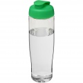 H2O Active® Tempo 700 ml flip lid sport bottle, Transparent / Green