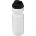 H2O Active® Base 650 ml flip lid sport bottle, White / Solid black