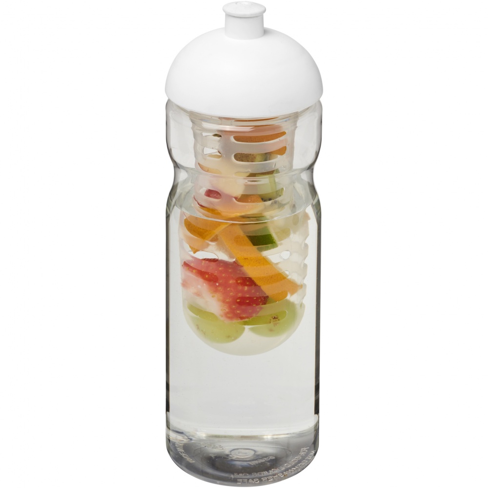 Logo trade business gift photo of: H2O Active® Base 650 ml dome lid sport bottle & infuser