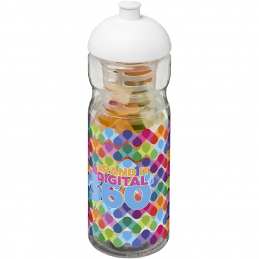 Logo trade promotional items image of: H2O Active® Base 650 ml dome lid sport bottle & infuser