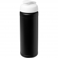 Baseline® Plus 750 ml flip lid sport bottle, Solid black / White