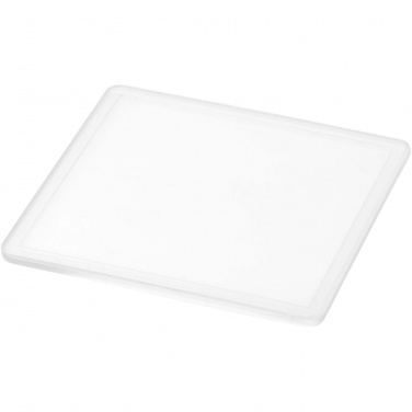 Logo trade advertising product photo of: Ellison square plastic coaster with paper insert