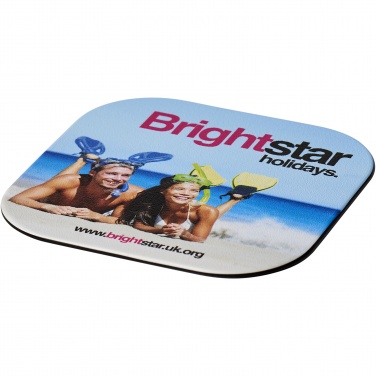 Logo trade business gifts image of: Brite-Mat® square coaster