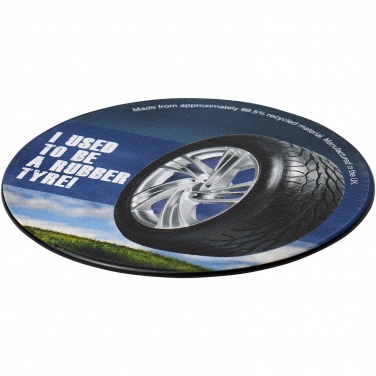 Logotrade promotional product image of: Brite-Mat® round coaster with tyre material