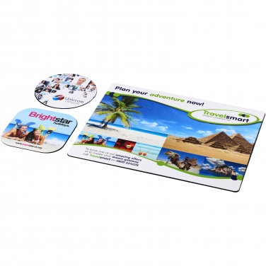 Logotrade promotional item image of: Brite-Mat® mouse mat and coaster set combo 1