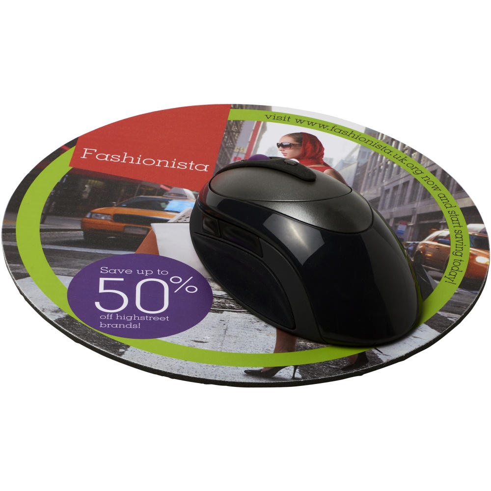 Logo trade promotional giveaways image of: Q-Mat® round mouse mat