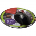 Q-Mat® round mouse mat, Solid black