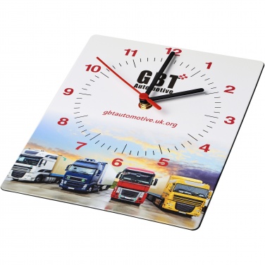 Logo trade advertising products picture of: Brite-Clock® rectangular wall clock