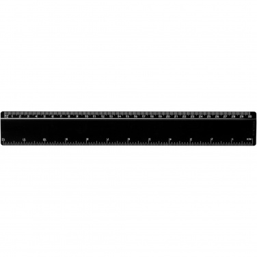 Logotrade promotional product image of: Terran 30 cm ruler from 100% recycled plastic