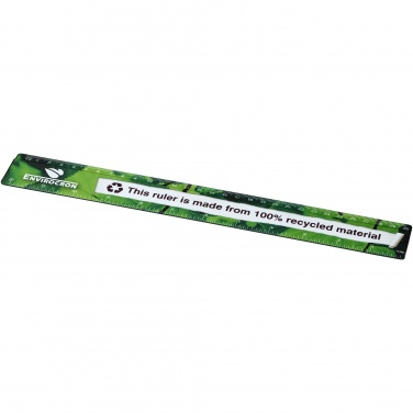 Logo trade promotional products image of: Terran 30 cm ruler from 100% recycled plastic