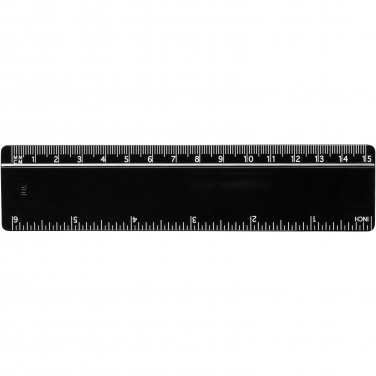 Logo trade promotional products image of: Terran 15 cm ruler from 100% recycled plastic