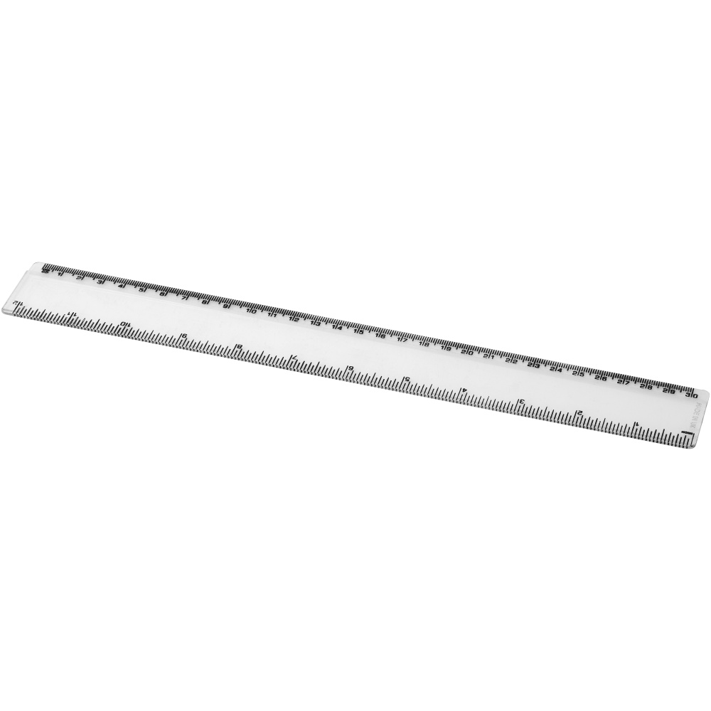 Logo trade promotional gift photo of: Renzo 30 cm plastic ruler