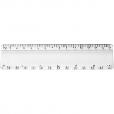 Logotrade promotional giveaway image of: Renzo 15 cm plastic ruler