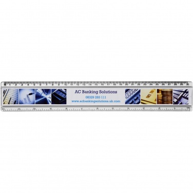 Logo trade corporate gift photo of: Ellison 30 cm plastic insert ruler