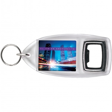 Logo trade promotional items image of: Jibe R1 bottle opener keychain